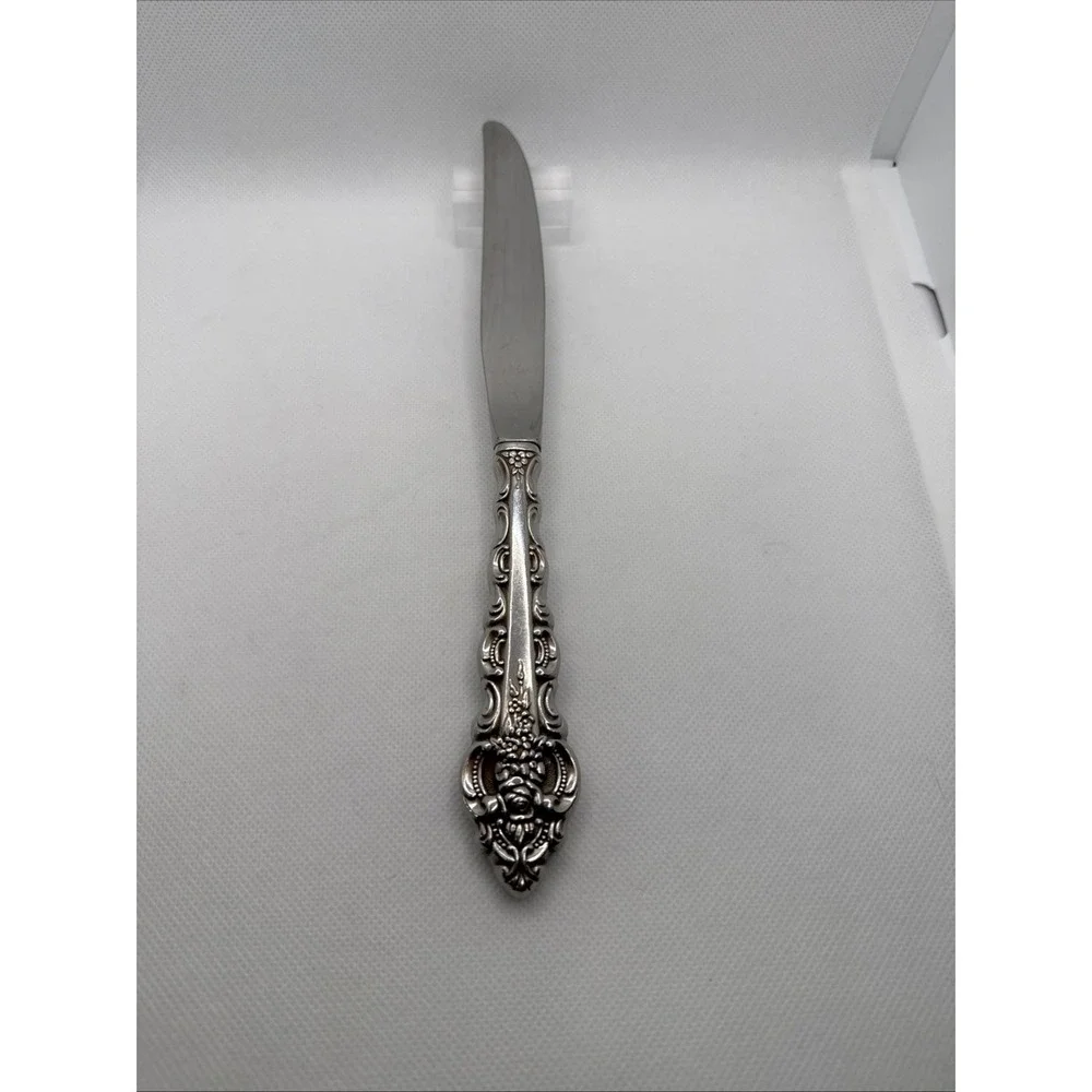 Oneida Da Vinci Cube Stainless Dinner Knife Replacement Piece Retired 1986 9.75